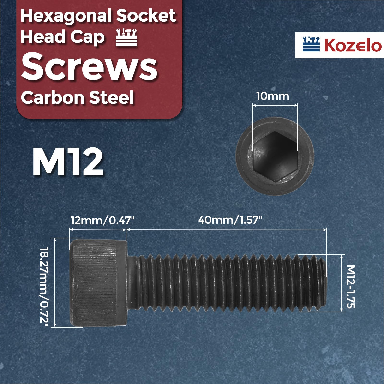 Kozelo 5pcs Socket Head Cap Screws - Image 2