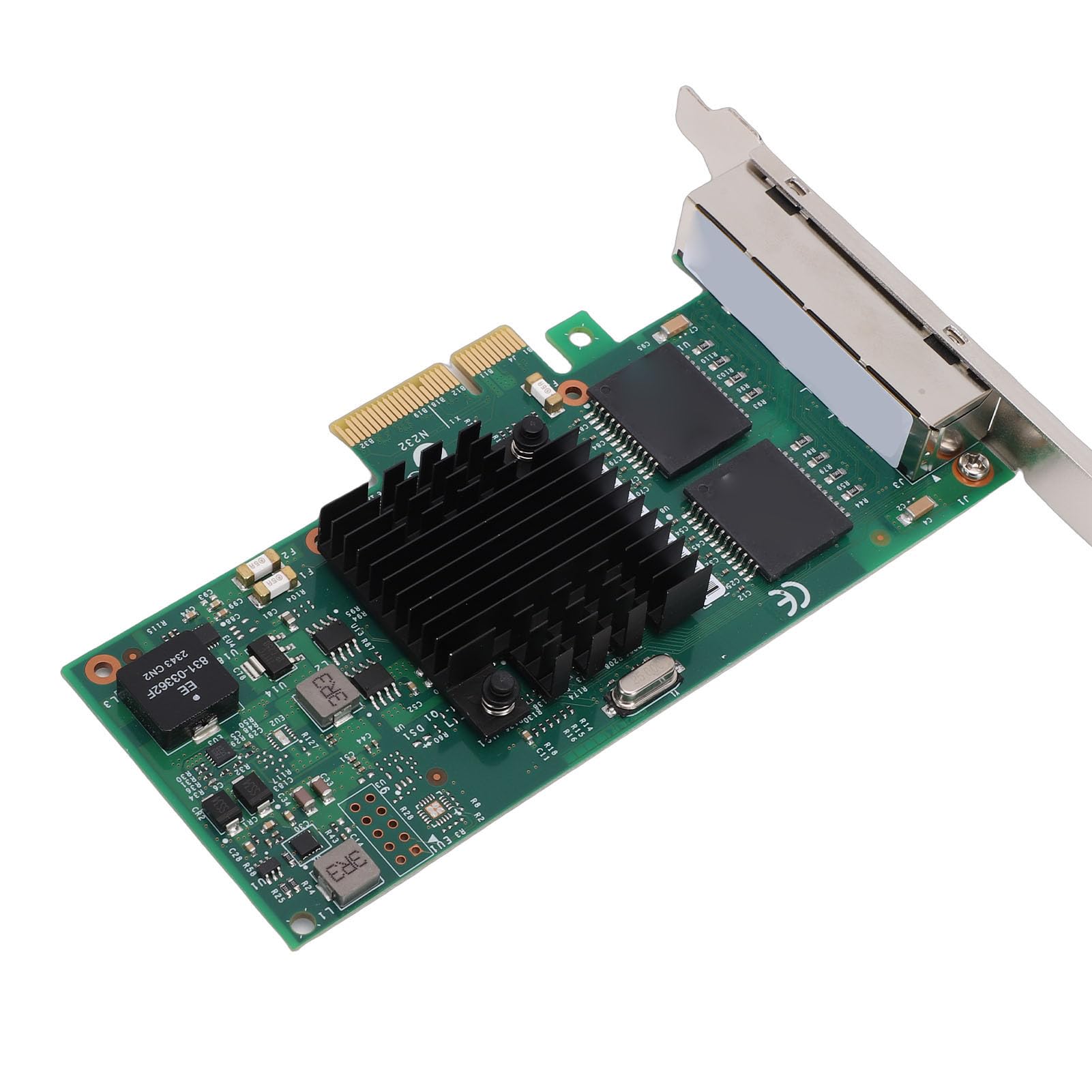Tarjeta de Red Gigabit 1G con Adaptador Ethernet PCI Express de 4 Puertos RJ45, Compatible con Chip 82580, Diseñada para Entornos Exigentes, con Grandes Buffers de