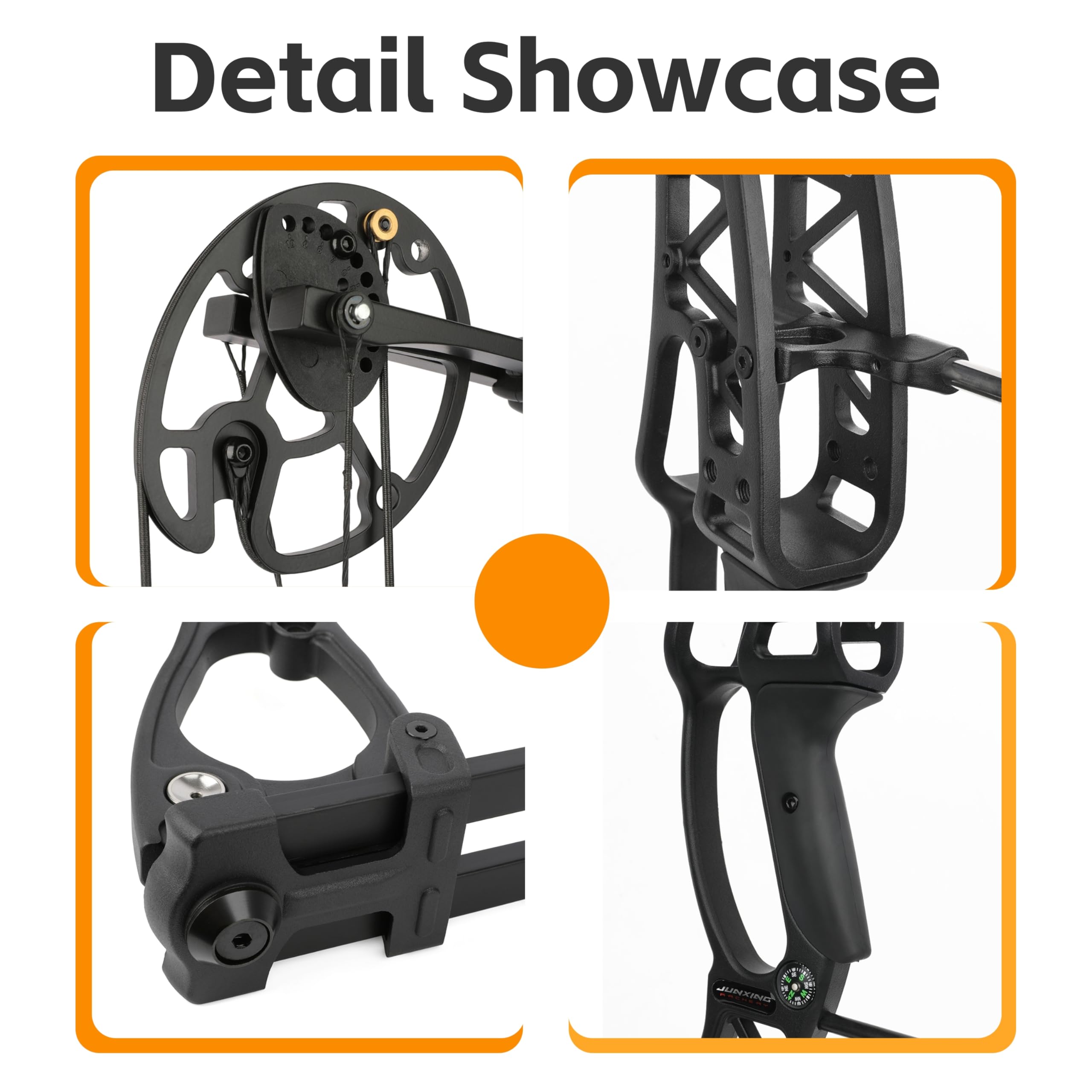 Compoundbogen-Set mit 0-70 lbs Verstellbarer Zugkraft, 320 FPS IBO und 80% Let-Off – für Erwachsene und Jäger, ideal für Jagd und Standschießen