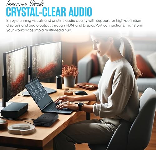 Miniatura 5 de WD19S Estación de acoplamiento Dell USB-C Monitor dual con suministro de 130 W y cable HDMI (renovado)