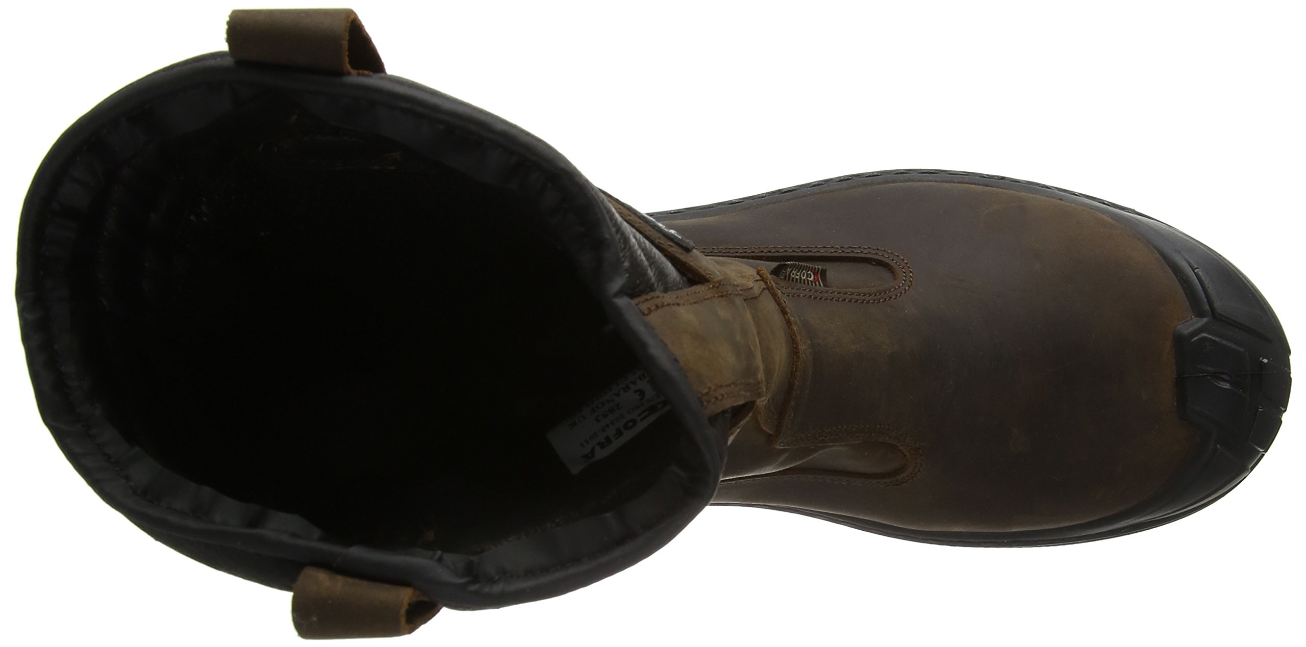 COFRA Baranof S3 - Botas de seguridad de piel marrón con puntera Thinsulate para trabajo
