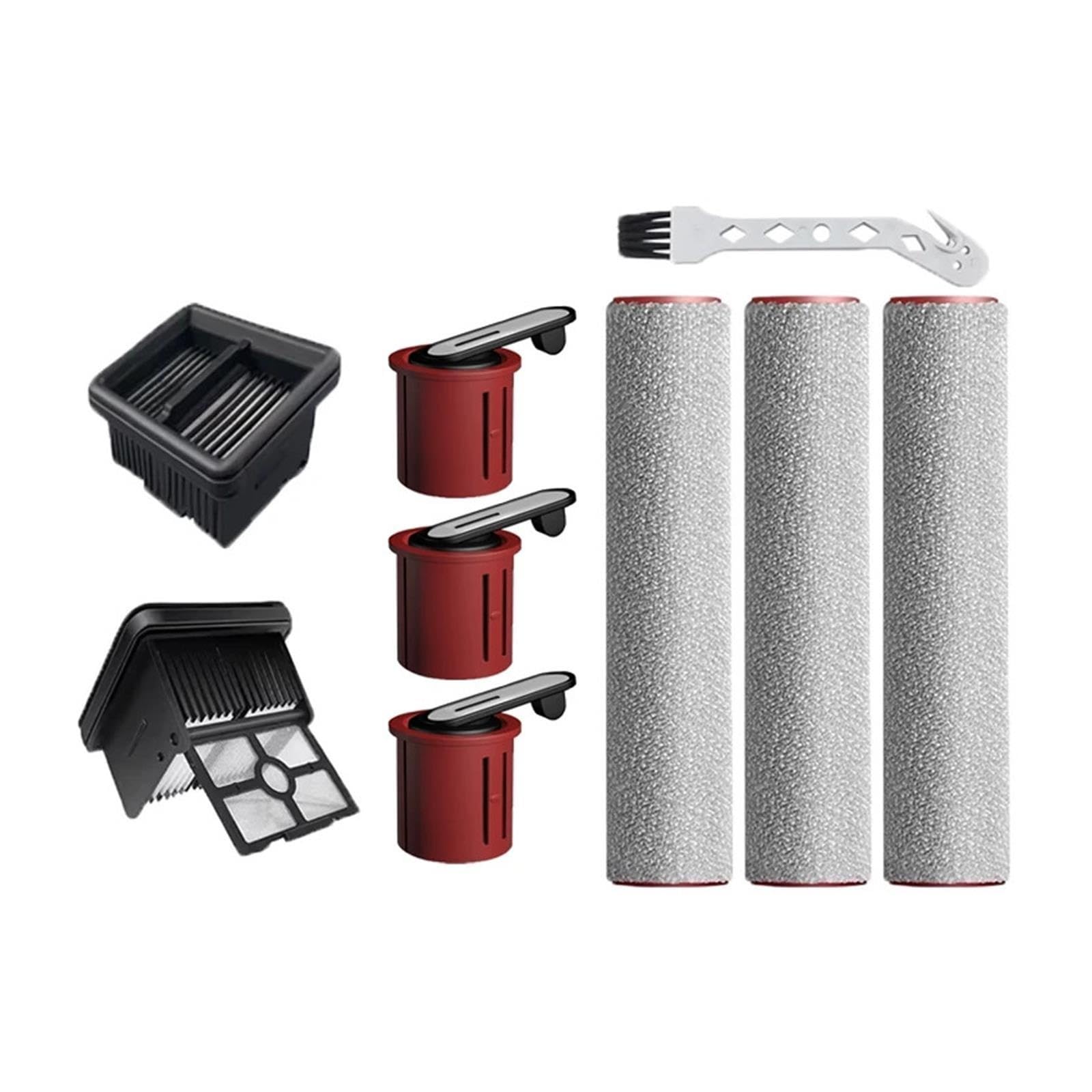 X psblty Kompatibel for Dreame, H15 Pro / H15 Pro FoamWash / H12 Flexreach H13 Flexreach Zubehör Pinsel Roller Filter Ersatz Ersatzteile(Set C)