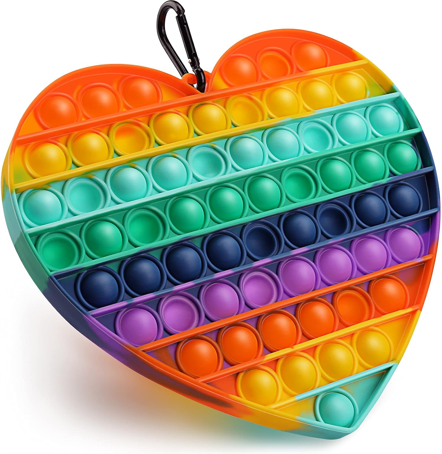 Gifts for Kids, Christmas Party Gifts, REHAVE Big Size Pop Fidget Toys, Valentines Day Gifts, Jumbo Finger Push Bubble Stress Relief Sensory Squeeze Toy,S tress Reliever Fidget Toy for Adult Kids