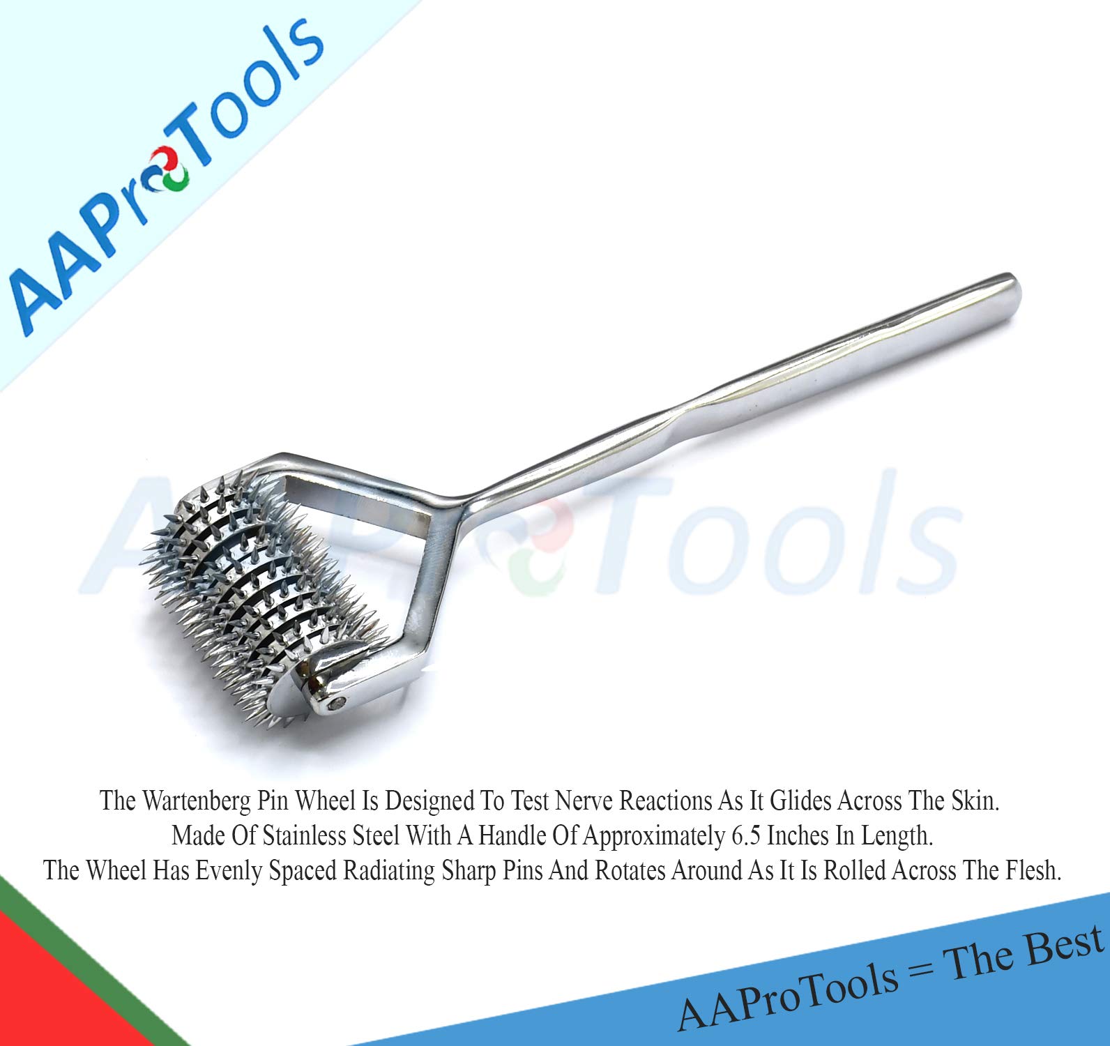 Wartenberg Roue à molette sensorielle pour instruments de diagnostic NEUROLOGIQUE 10 têtes
