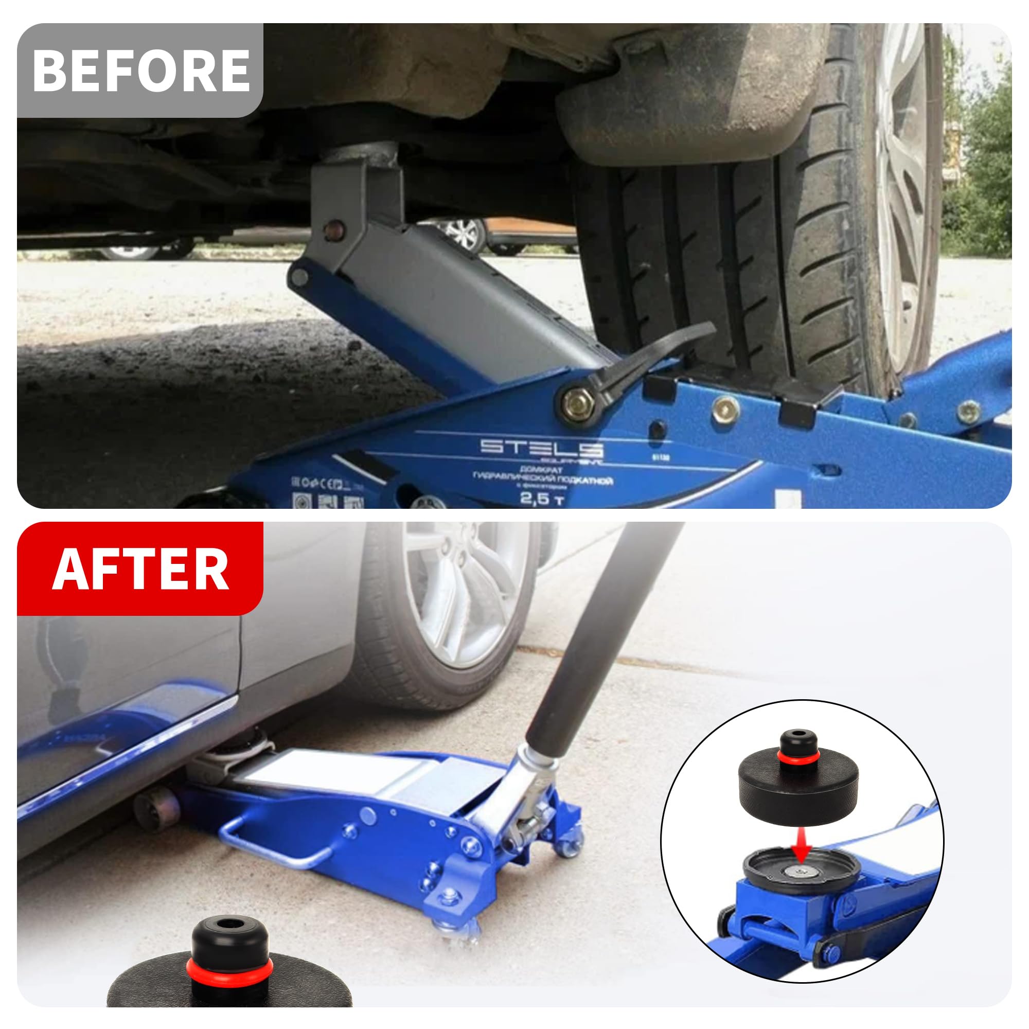 Lot de 4 crics de levage pour Tesla Model 3 Model S Model X Model Y Jack Lift Pad Adapter Jack Pad Adapter Lift Safe Raise