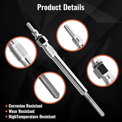 Miniatura 3 de Ensun 8 bujías de incandescencia diésel, bobinas duales, arranque rápido, compatible con Excursion F250 F350 Super Duty 7.3L Powerstroke reemplazo