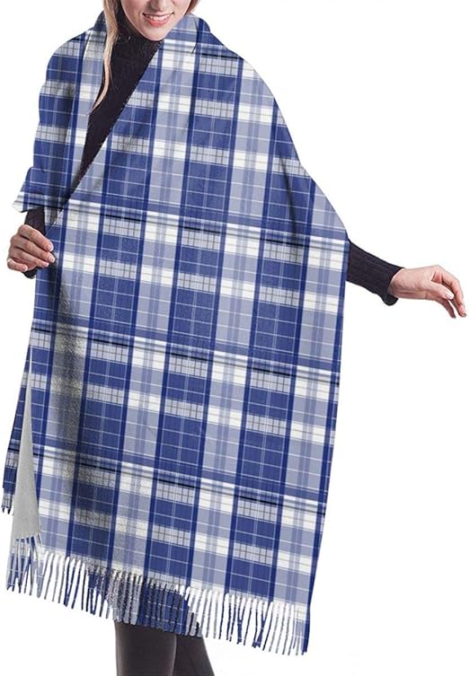 Sciarpa A Righe In Cotone - Sciarpa Blu E Bianca - Sciarpe In Garza Morbida - Sciarpe In Mussola A 2 Strati - Accessori Yacting - Italia - Foto 9