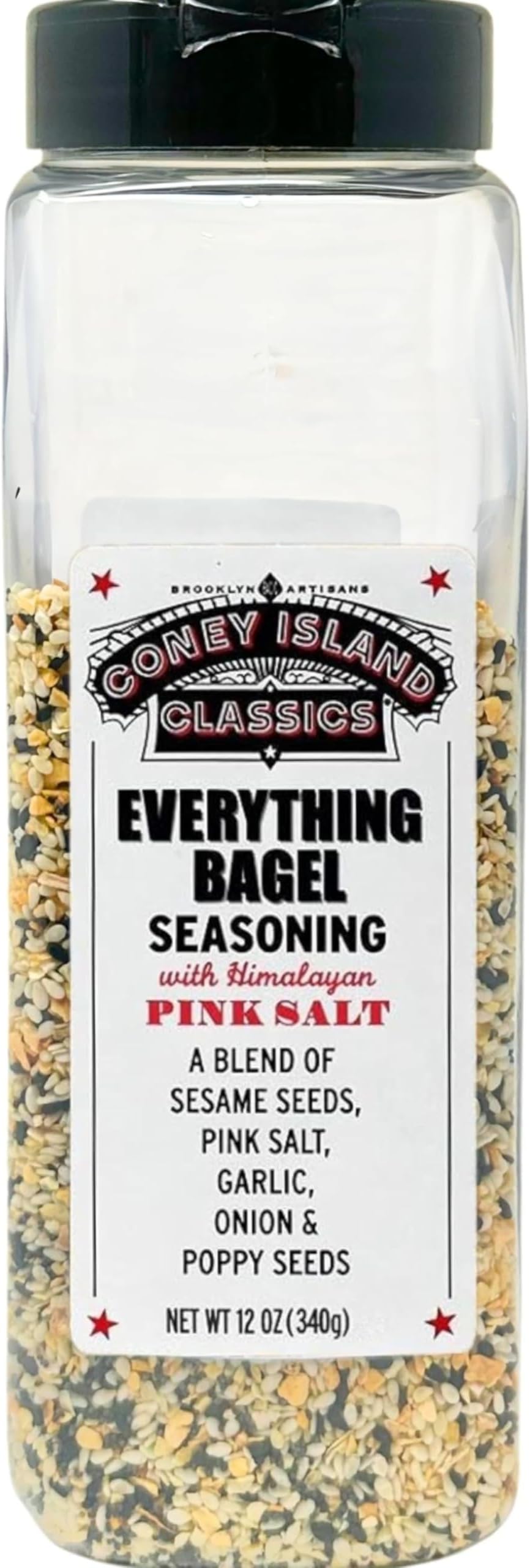Everything Bagel Seasoning Premium Spice Blend With PINK Himalayan Salt Sesame Seeds Onion Garlic And Poppy Seed Bulk Shaker Gluten Free Keto And Paleo 12 Oz