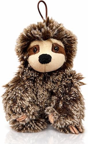 Juguete para perro perezoso con chirriador, juguete mediano para perros pequeños, juguete de felpa para perros, multicolor, 6 pulgadas, con licencia