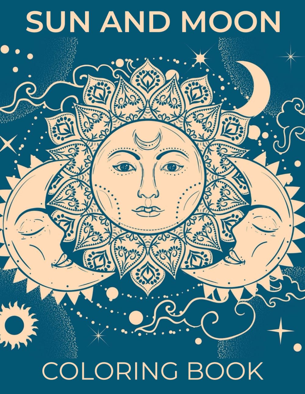 Sun And Moon Coloring Book Beautiful Illustrations Will Make You
