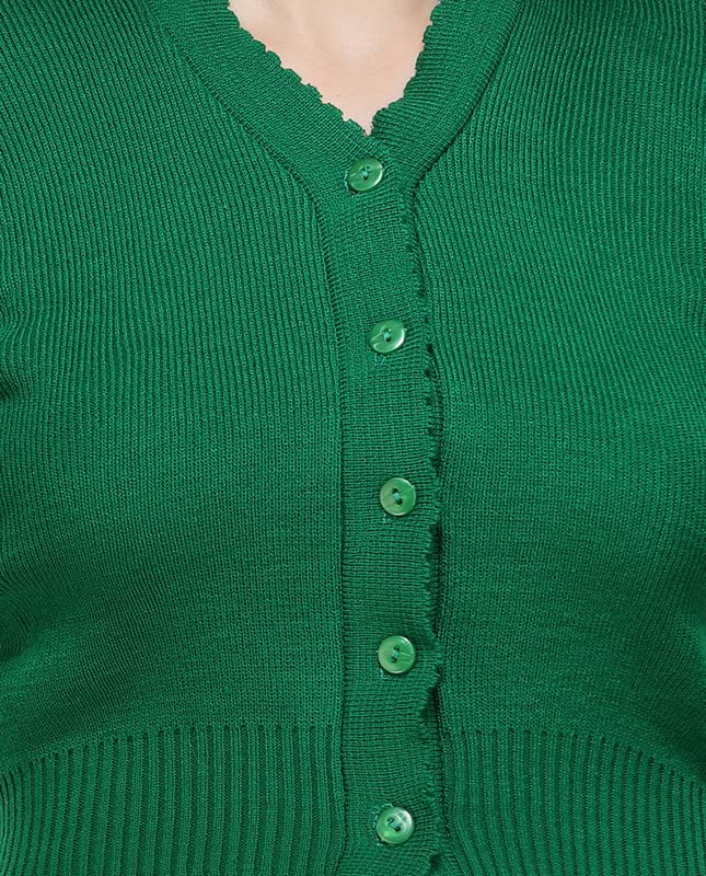 Image of Women Winter Wear V-Neck Full Sleeves Regular Fit Woollen Blouse