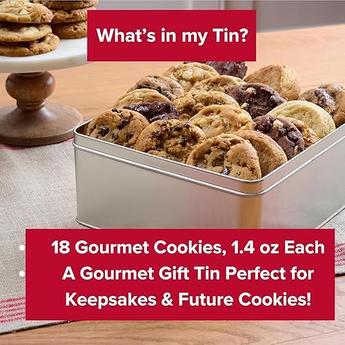 Miniatura 3 de Galletas Christie, surtido gourmet, 12 galletas recién horneadas en lata roja, sin conservantes añadidos, lata navideña y corporativa, idea de