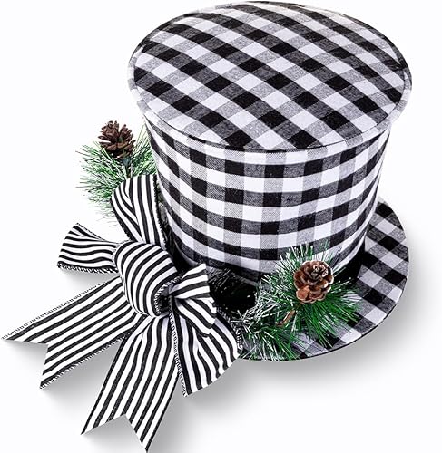 Miniatura 9 de URMAGIC Decoración para árbol de Navidad, 28 x 15 pulgadas, con sombrero y brazos articulados, adorno para árbol de Navidad, adornos para árbol de