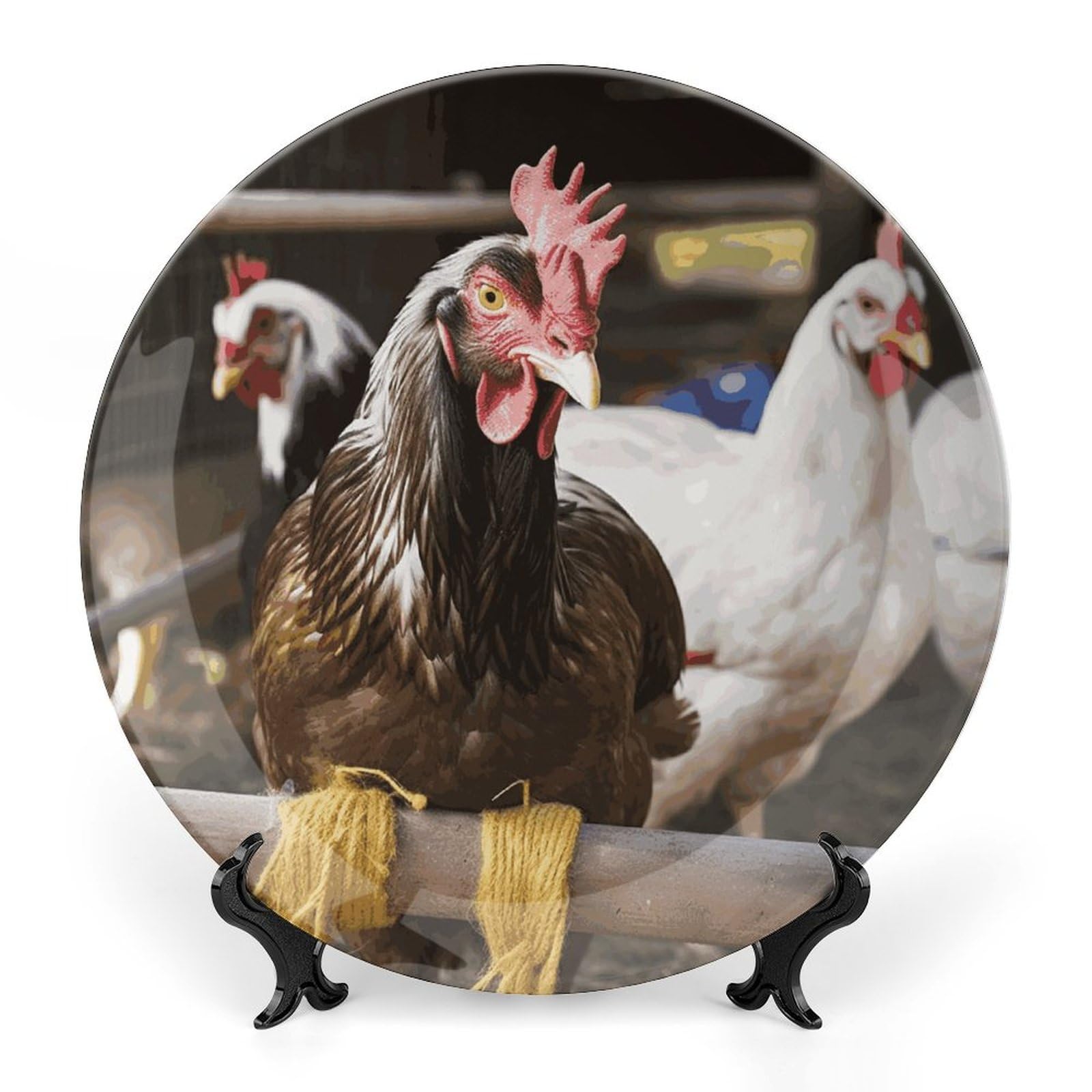Assiette décorative en porcelaine personnalisée pour console et couloir