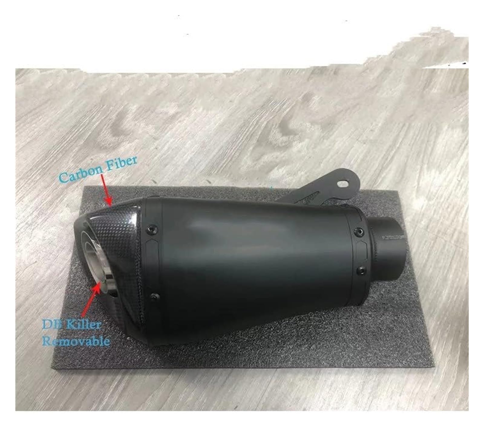 per BMW S1000RR S1000R 2010-2016 60 Mm Moto Scarico Escape Fibra di Carbonio Silenziatore Db Killer Modificato Collegamento Tubo Silenziatore Scarico Tubo
