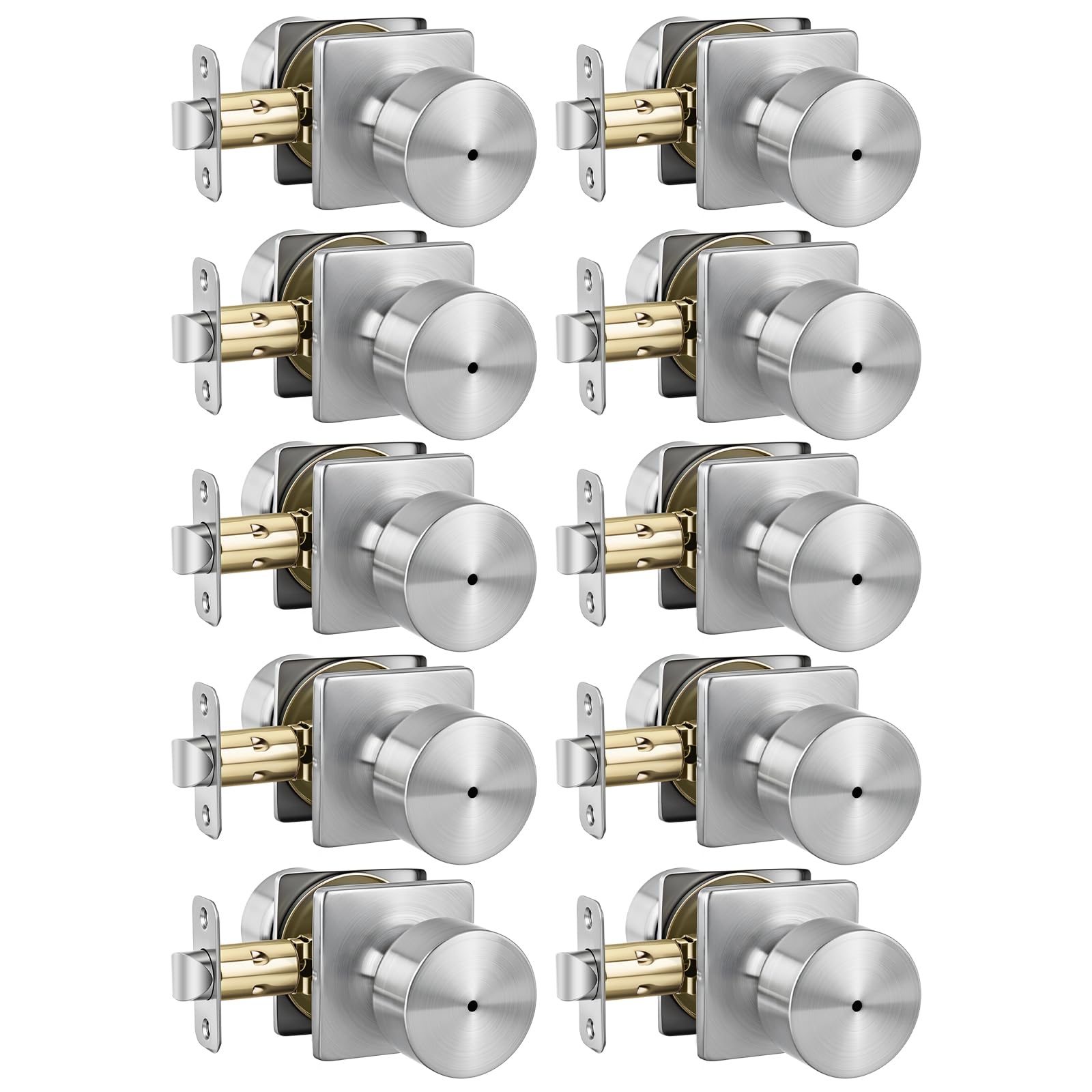 Haidms Black Interior Door Knobs - 8 Pack -25 Haidms Black Interior Door Knobs - 8 Pack -25