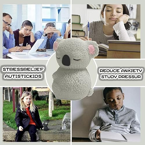 Miniatura 4 de Koala Fidget Toy Squeeze Toys Elasticity Fidget Koala Toys Squeeze Unzip Toys Hand Grip Ansiedad Juguetes Sensoriales Stress Grey Koala Juguetes