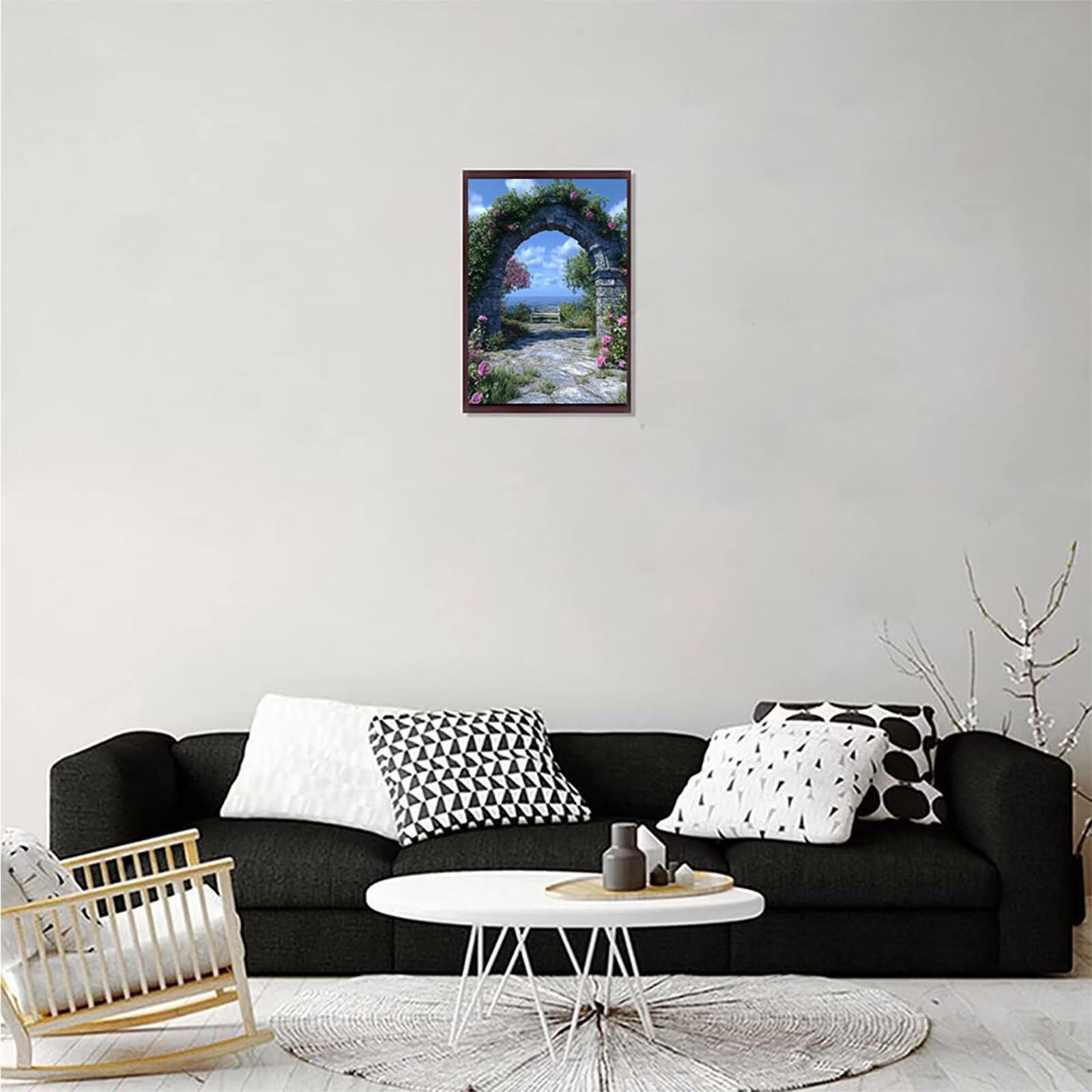 Kwiat Malowanie według liczb dla dorosłych, malowanie według numerówOcean, DIY DIY Dorosły, Paint by Numbers Adult z pędzlami i farbą akrylową, oryginalne prezenty dla kobiet 100x135cm 3-2518