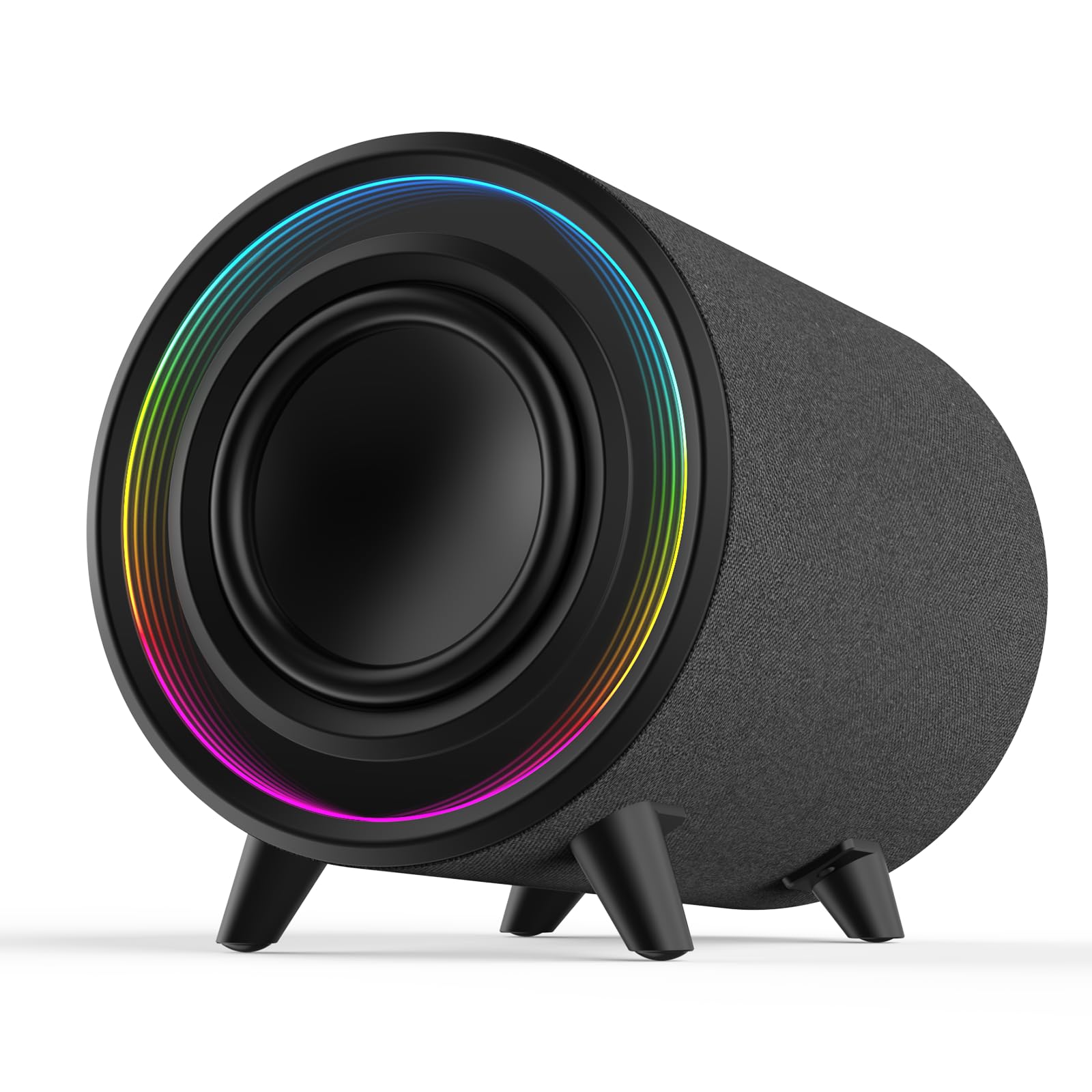 LITTOAK Powered Subwoofer, 100W Peak Sub with DSP, 6.5’’ Subs with Infinity Mirror - 3D Tunnel Light, 6 LED Home Theater Subwoofers, 40Hz-250Hz, Auto On/Off, Class-D Amp, Low Pass dial, Phase Switch-image-17