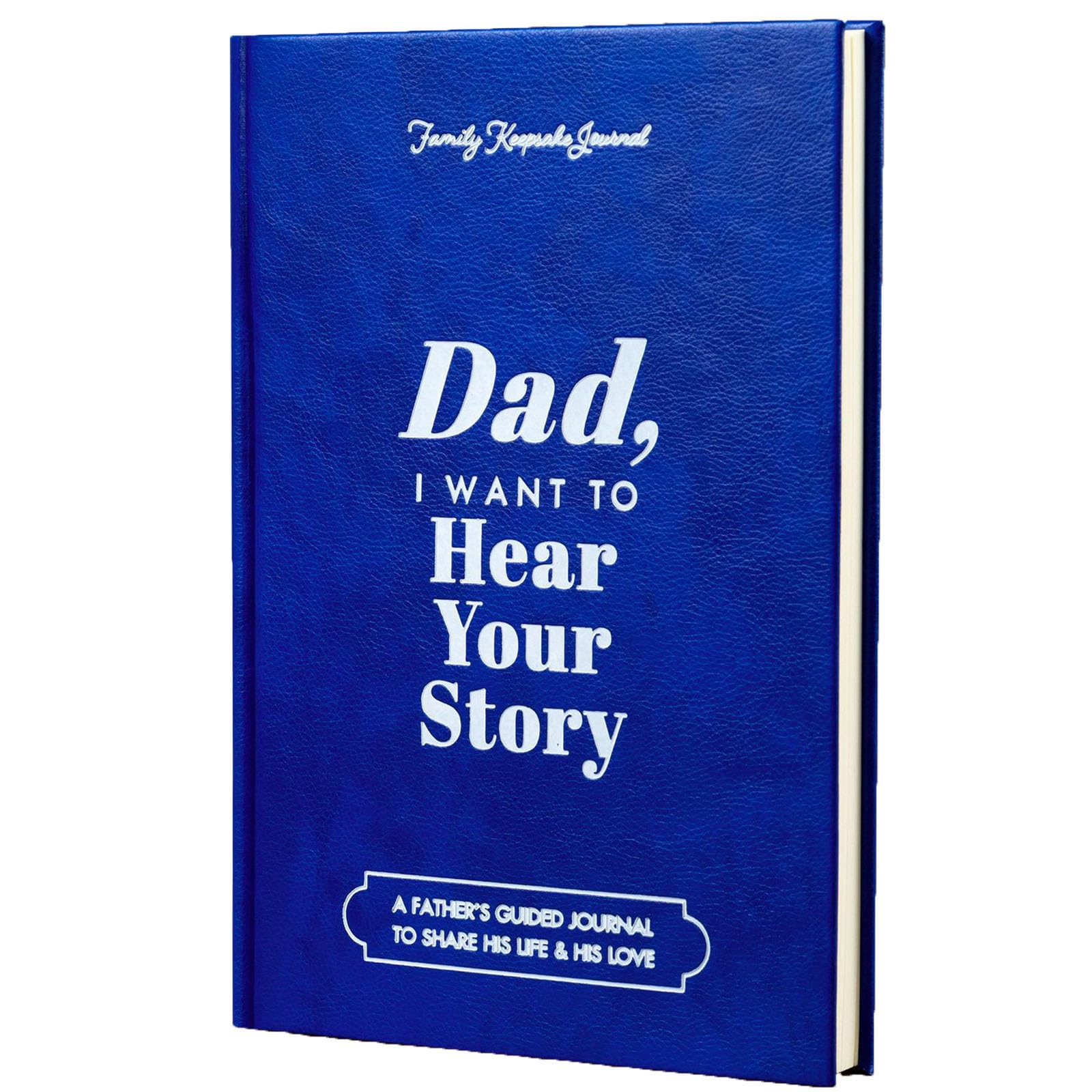 CREJOHY Dad Birthday Gifts I Want to Hear Your Story,Tell Me Your Life Story Dad,Birthday Gifts for Dad Birthday Presents from Son/Daughter (blue)