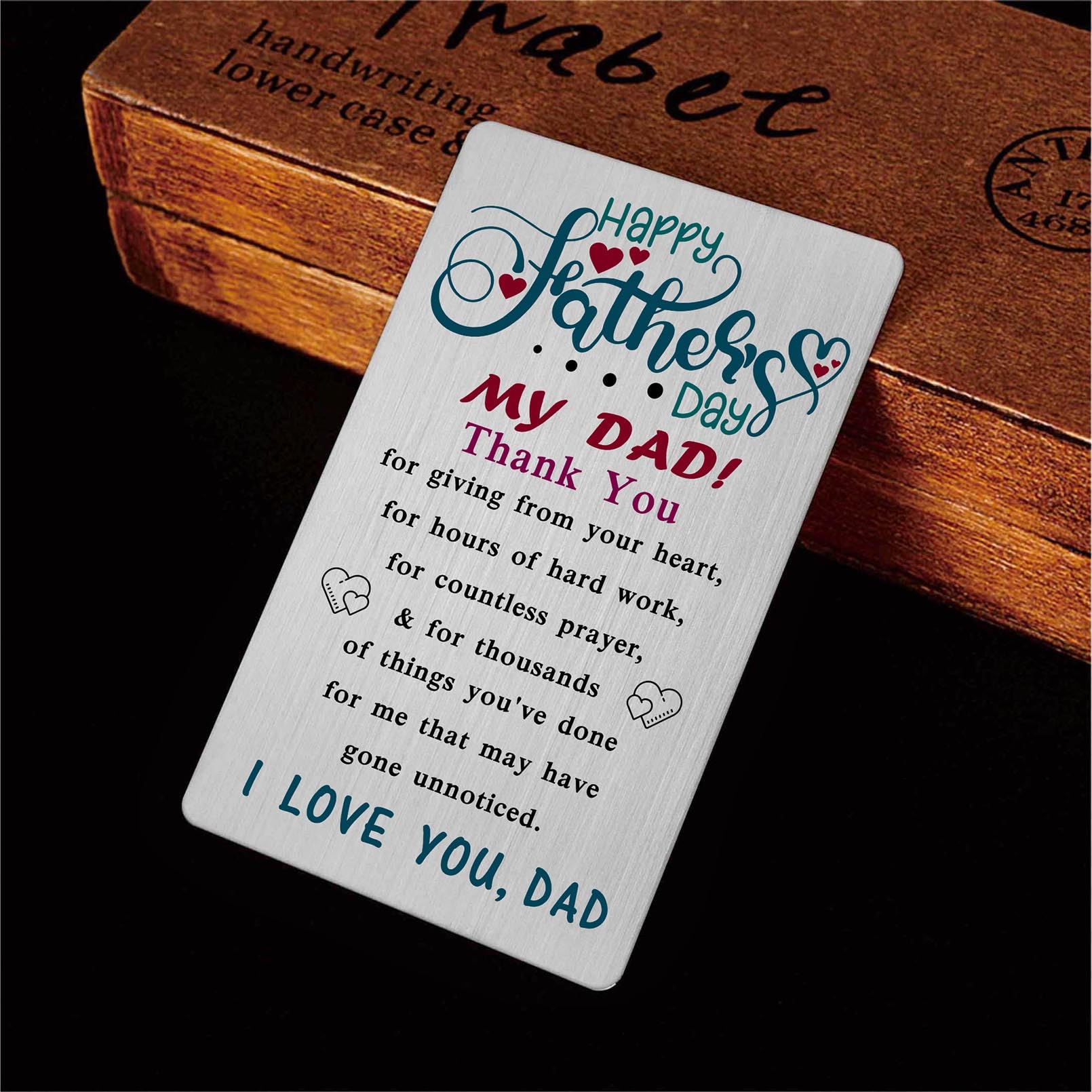 FALOGI Dad Fathers Day Card, Dad Fathers Day Card Gifts from Daughter Son, Dad Presents for Fathers Day Happy Fathers Day My Dad - Image 3