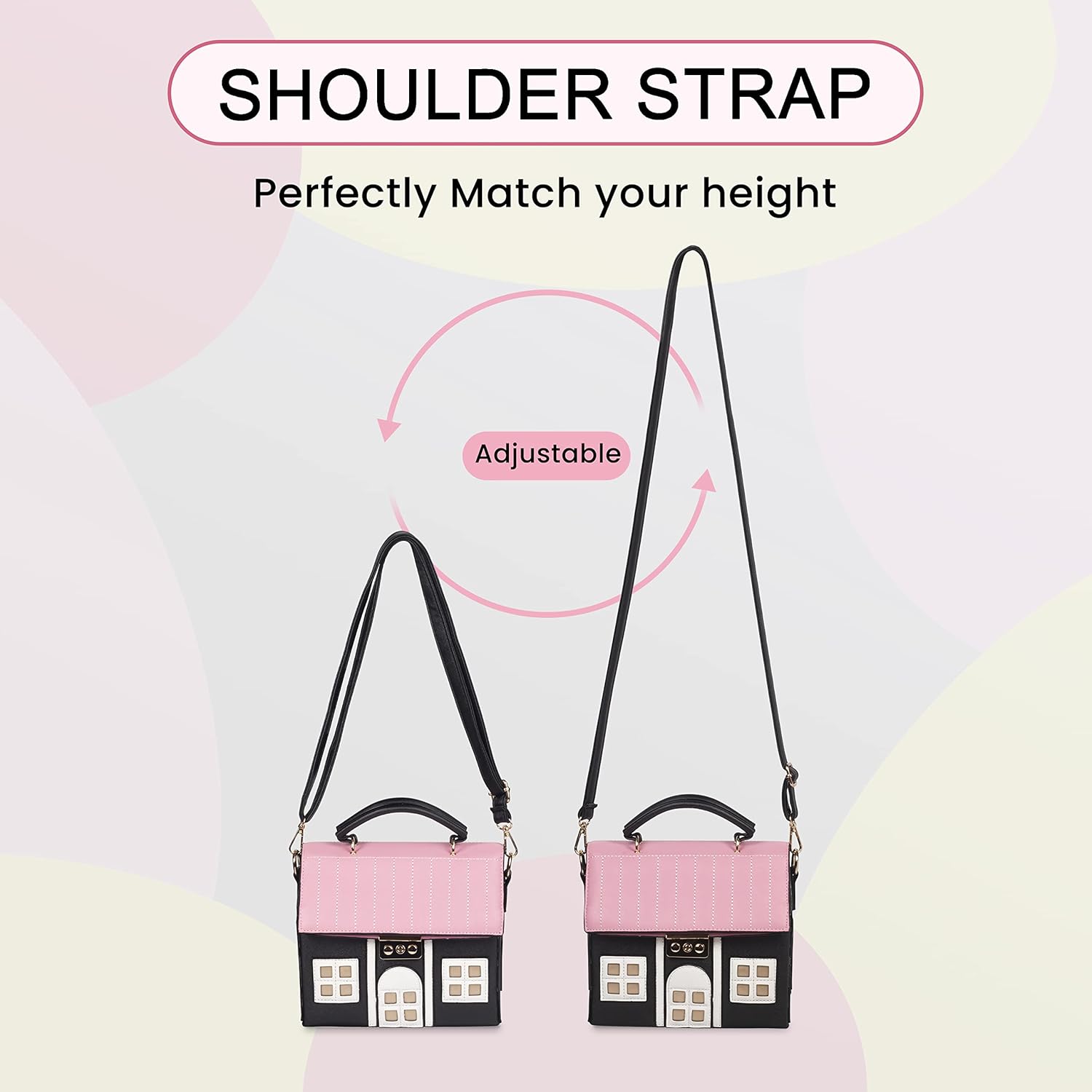Cute Bag Unique Novelty Purse for Women Shoulder purse Messenger CrossBody Bag PU Leather Mini Handbag for Ladies - Image 5