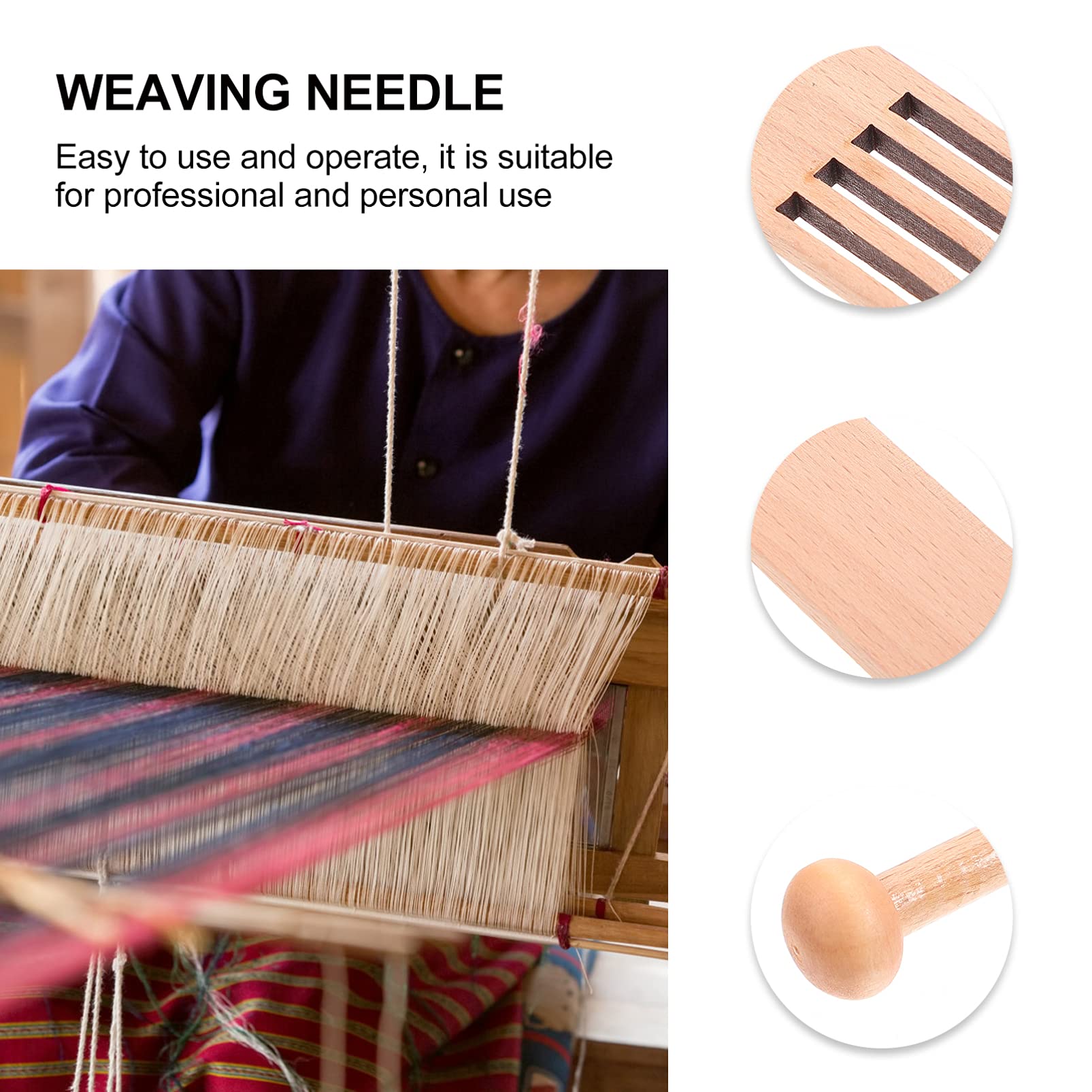 Ago Per Uncinetto E Tessitura - Ferri Da Maglia Con Cruna Grande Per Telai Manuali