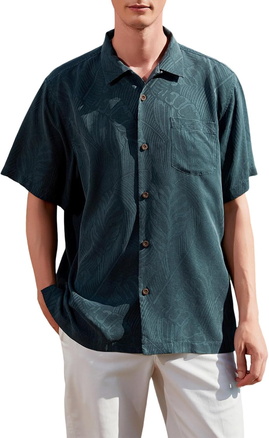 Men's Silk Shirts Short Sleeve Button Down Casual Taiwan Ubuy