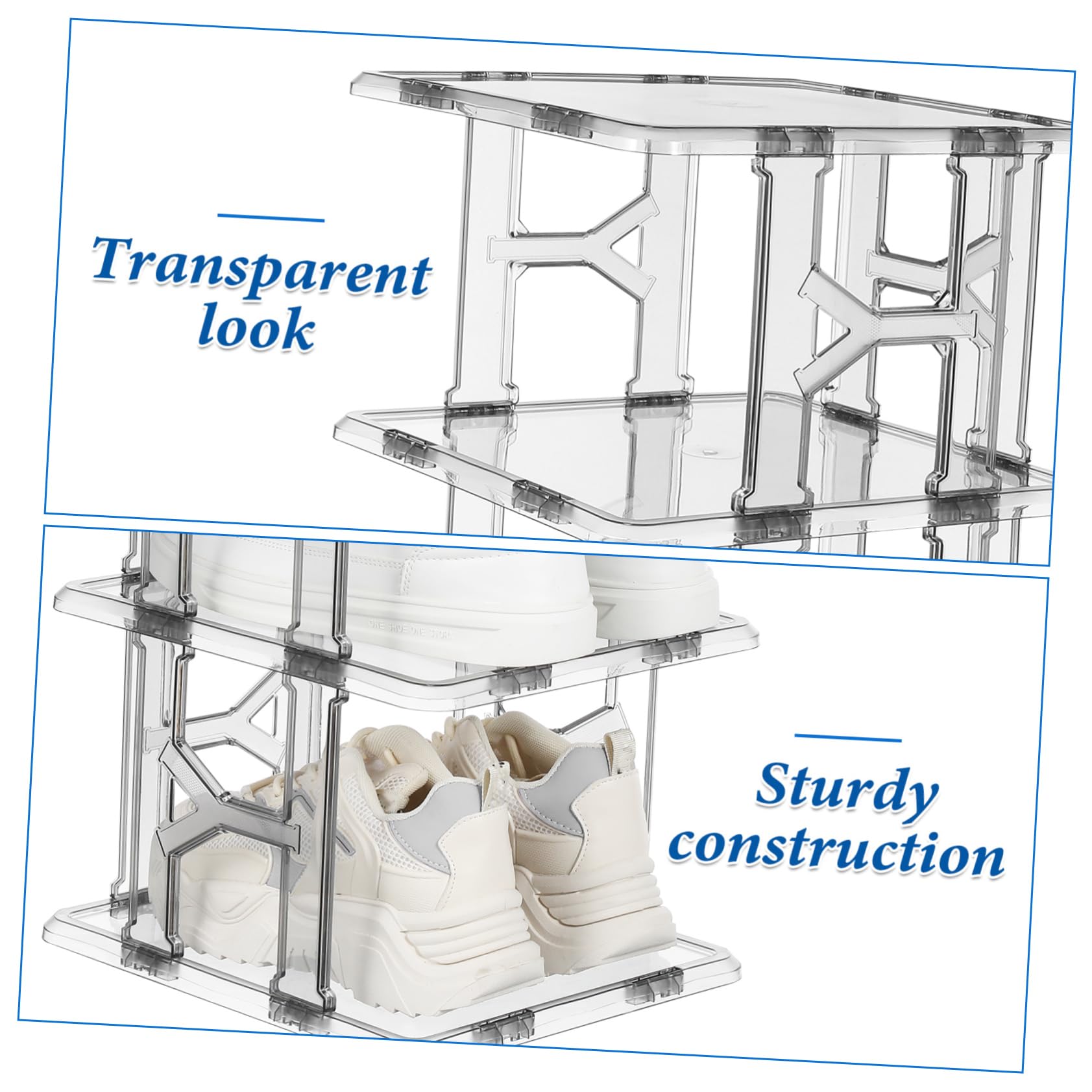 Gatuida Zapatero De Puerta Organizador De Zapatos Compacto De Plástico Ahorra Espacio para Pasillos Cuarto De Baño o Dormitorio