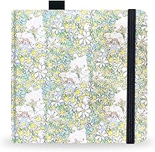 Watercolor Sketchbook,5x5 Inch Portable Square Cloth Cover Notebook, 20 Sheets Watercolor Textured Drawing Papers, 300 GSM Art Paper Sketchbook.Yellow Floret Rabbit - Buy now