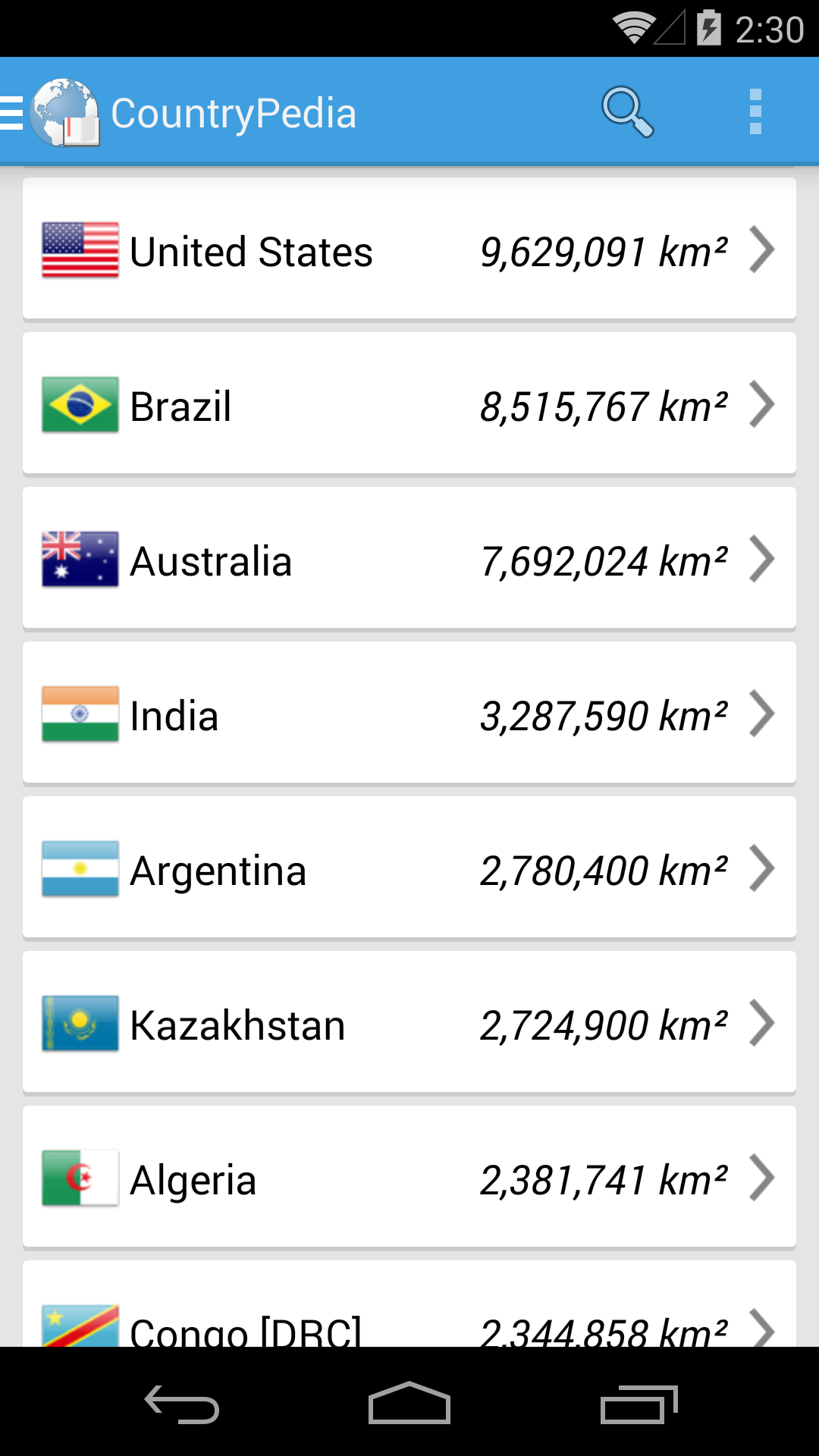 Country Info World Countries Info-Amazonアプリストアのアプリ
