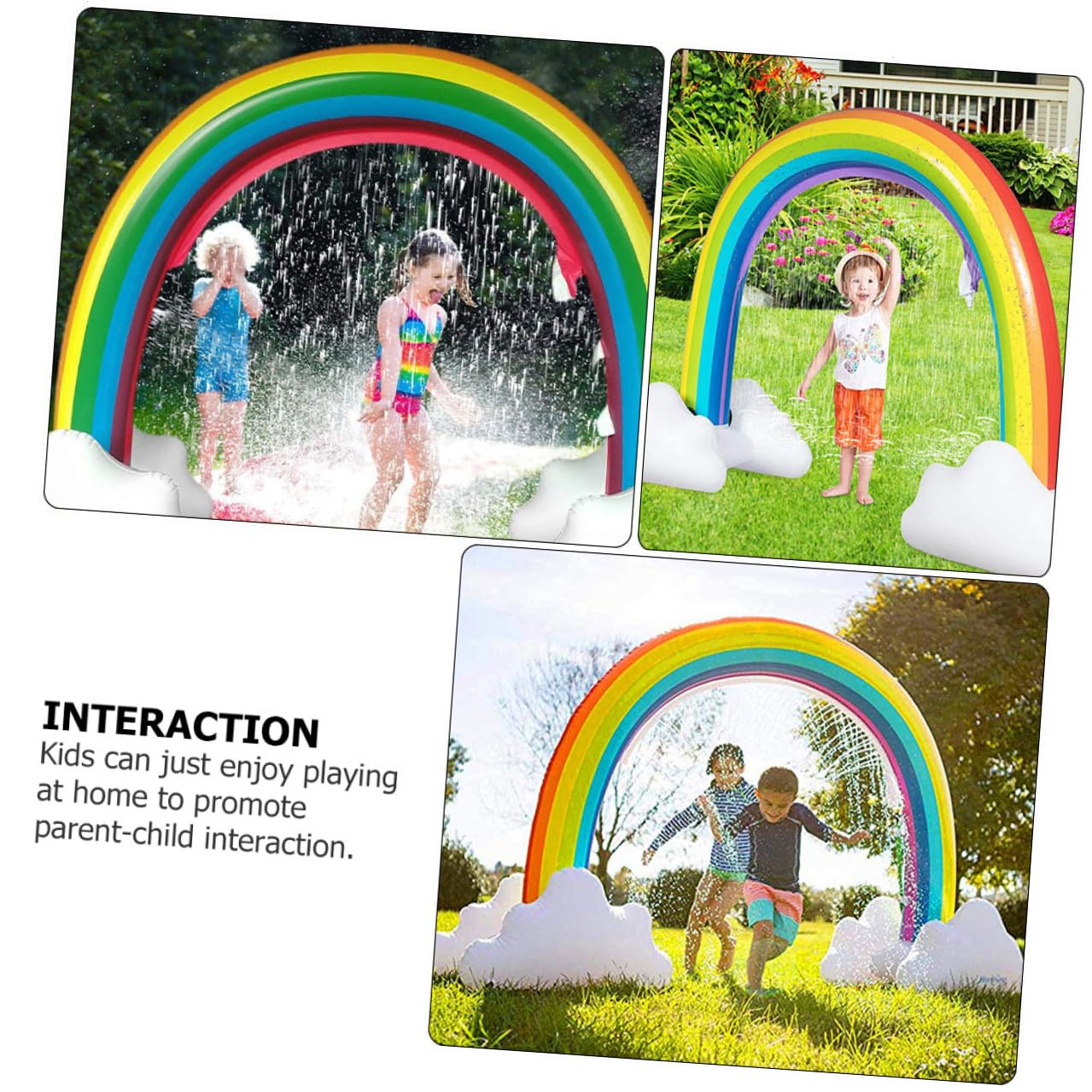 Jouet Arroseur Arche Arc-en-Ciel Gonflable PVC 1 Pièce