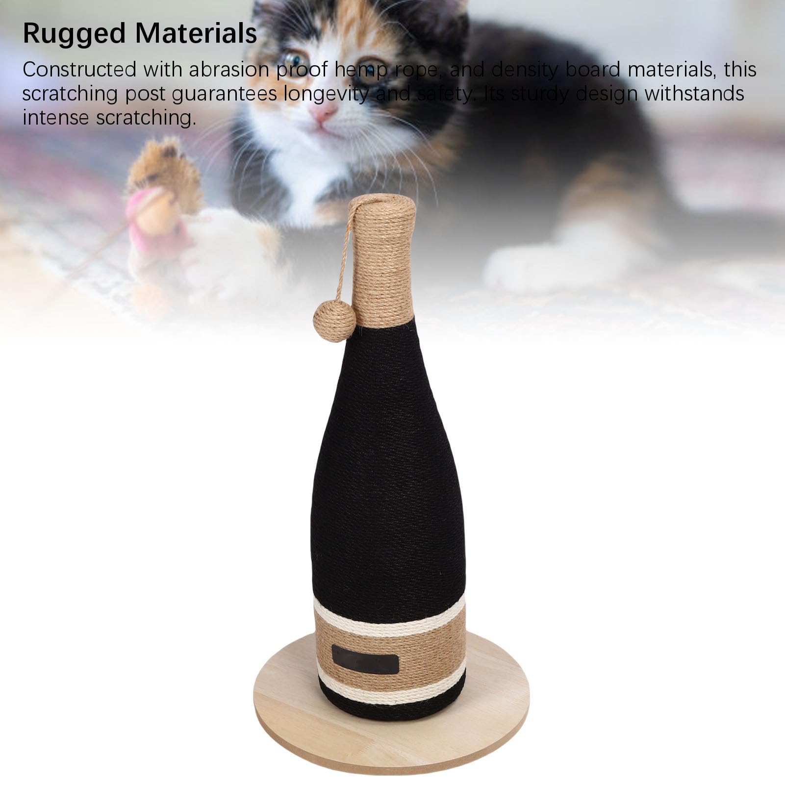 Générique Griffoir à Ventouse pour Chat, en Forme De Bouteille De Vin