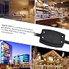 2 PCS 3 Terminal Electrical Junction Box Flex Connector 13 amp 250V Black 3 Core Cable Joiner Cable Connectors for Lighting, Power and Automotive Wiring
