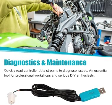 Electric Motorcycle USB Controller Cable RS323 Sensitive USB to TTL Compatible with VOTOL Controller