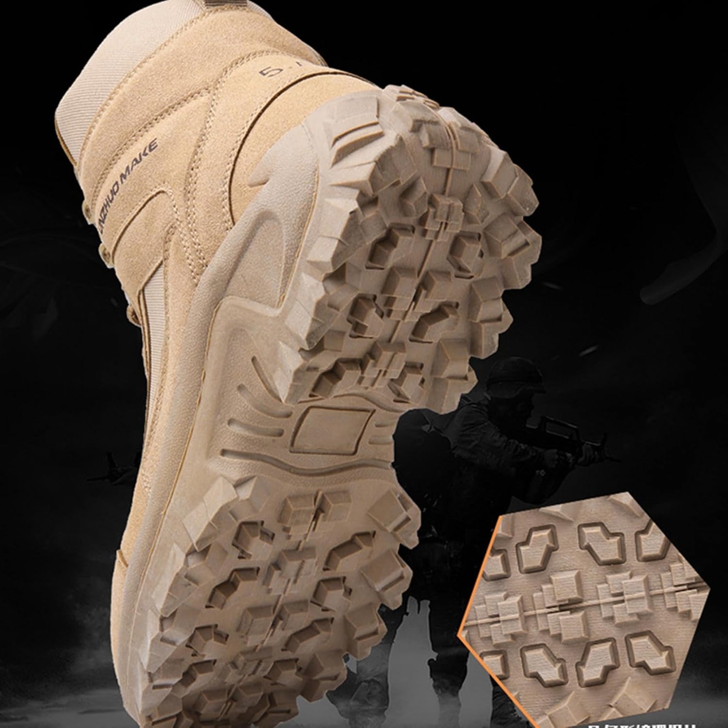 [GUREITOJP] メンズ ミリタリーブーツ サバゲーブーツ タクティカルブーツ 軍靴 コンバット 歩きやすい 衝撃吸収 軽い