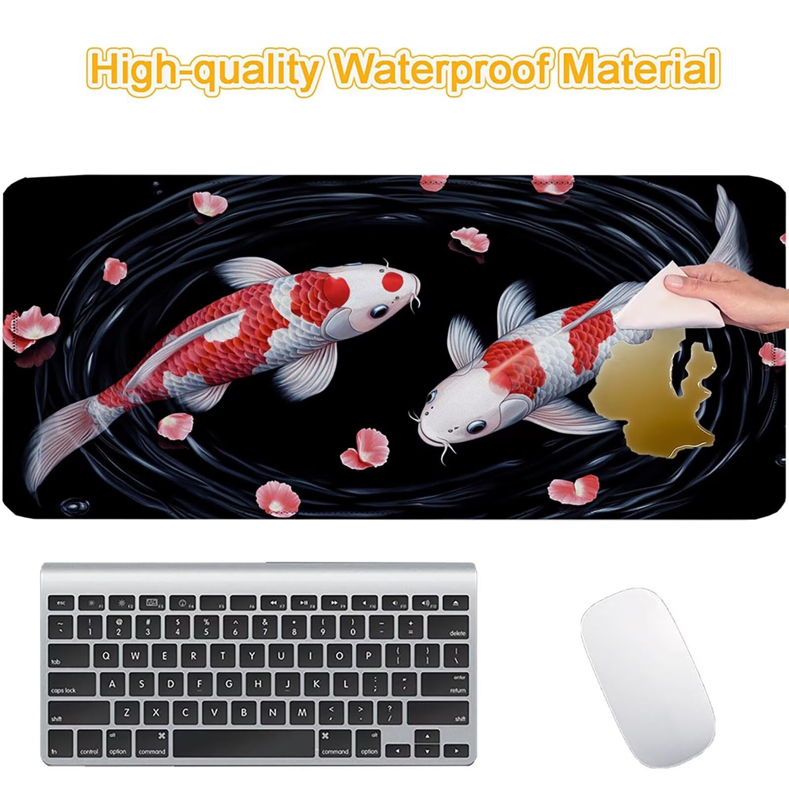 Tappetino Mouse 900x450mm | Superficie Ultra-Liscia, pescare 0-z656