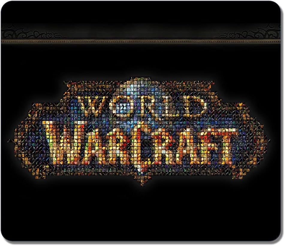 Customized Non-Slip Large Textured Surface Water Resistent Mousepad World Of Warcraft Shots Durable Large Gaming Mouse Pads Oblong Mousepad