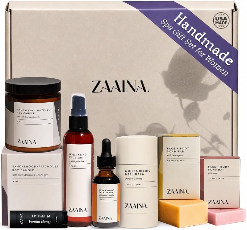Caixa de presente para cuidados pessoais ZAAINA com 6 itens