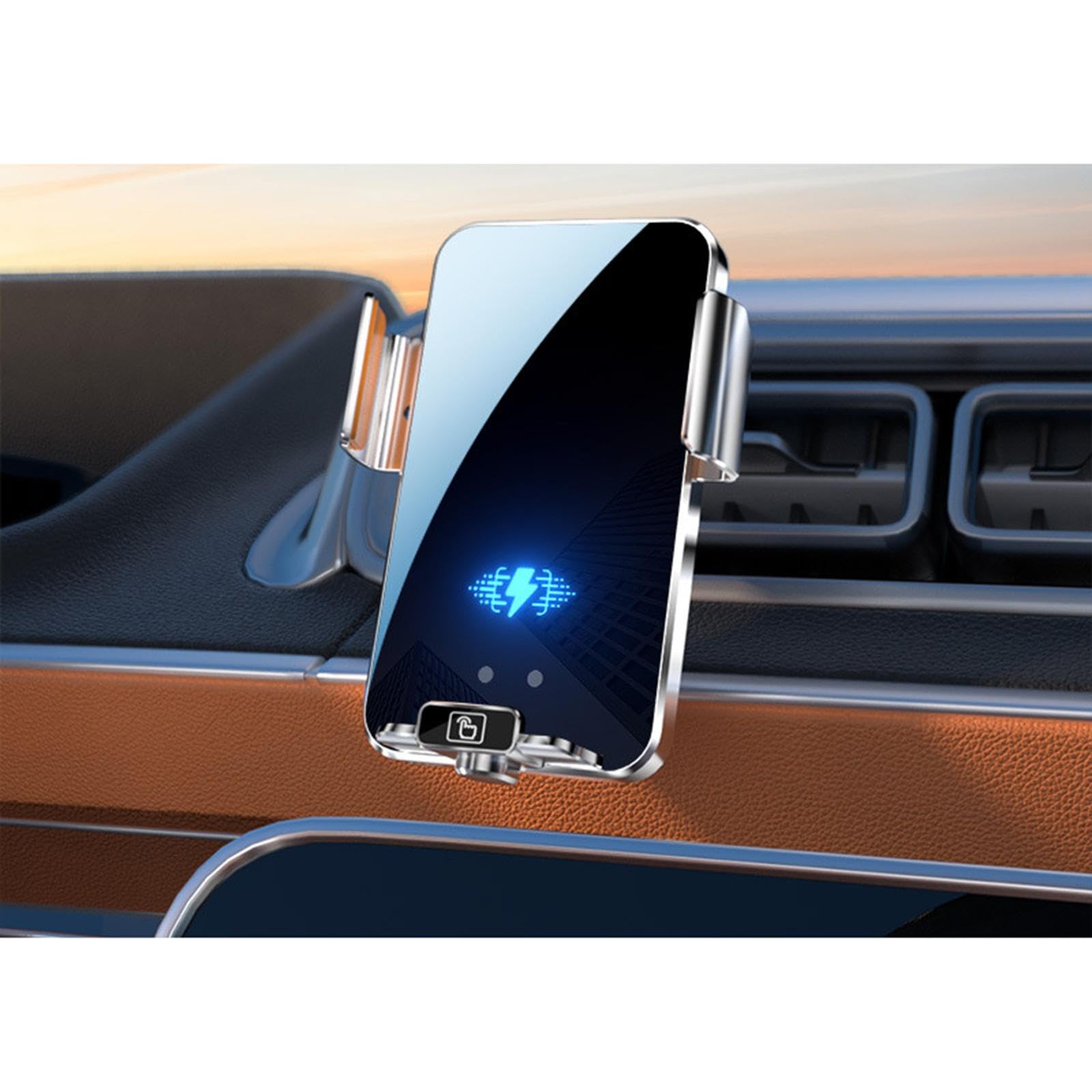 Soporte Móvil Coche para Hyundai Tucson JM 2005-2009, Soporte para teléfono móvil de Coche con Clip para Rejilla de ventilación del Aire Acondicionado LHD