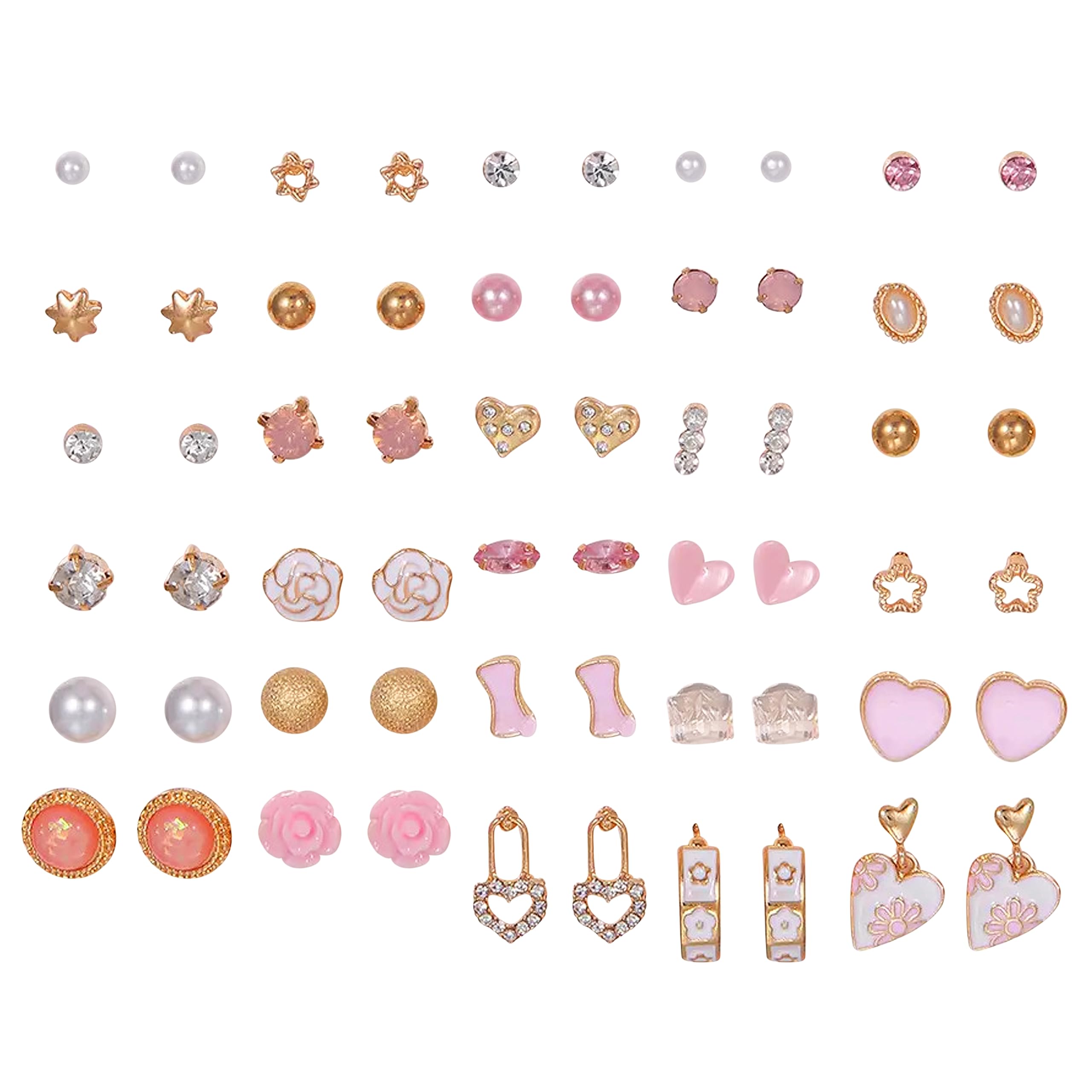 Fashion Frill Earrings For Women Fashion Floral Heart Designs Studs Earrings For Women Girls Love Gifts Earrings Combo Set Jewellery 30 Pair of Earrings (B0CH4YSSXB) Amazon Price History, Amazon Price Tracker