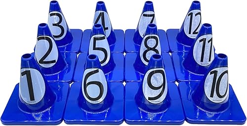 Miniatura 17 de LVL10 Pro - Conos de entrenamiento de fútbol de 6 pulgadas para deportes, para ejercicios de baloncesto, fútbol, baloncesto y agilidad, marcadores