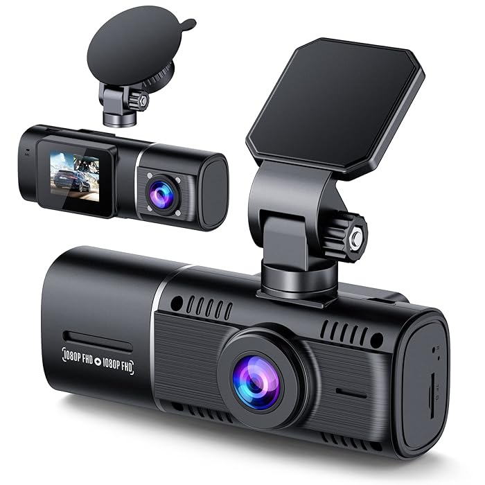 Buy Dual Dash Cam Front and Inside 1080p Dash Camera for Cars, 170
