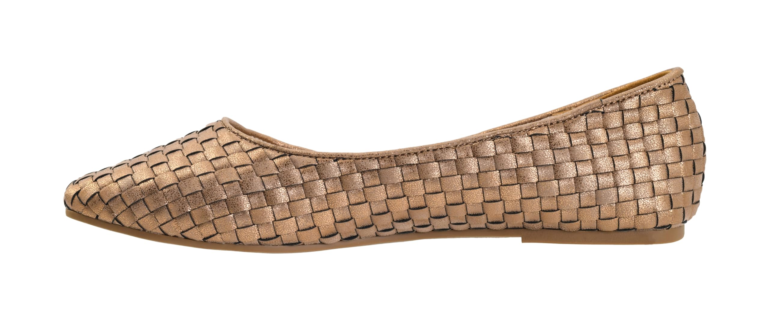 Corkys Footwear Right There Flats with Cushioned Insoles, Unique Woven Upper, Slip-On Design – Stylish and Comfortable for Day-to-Night Wear