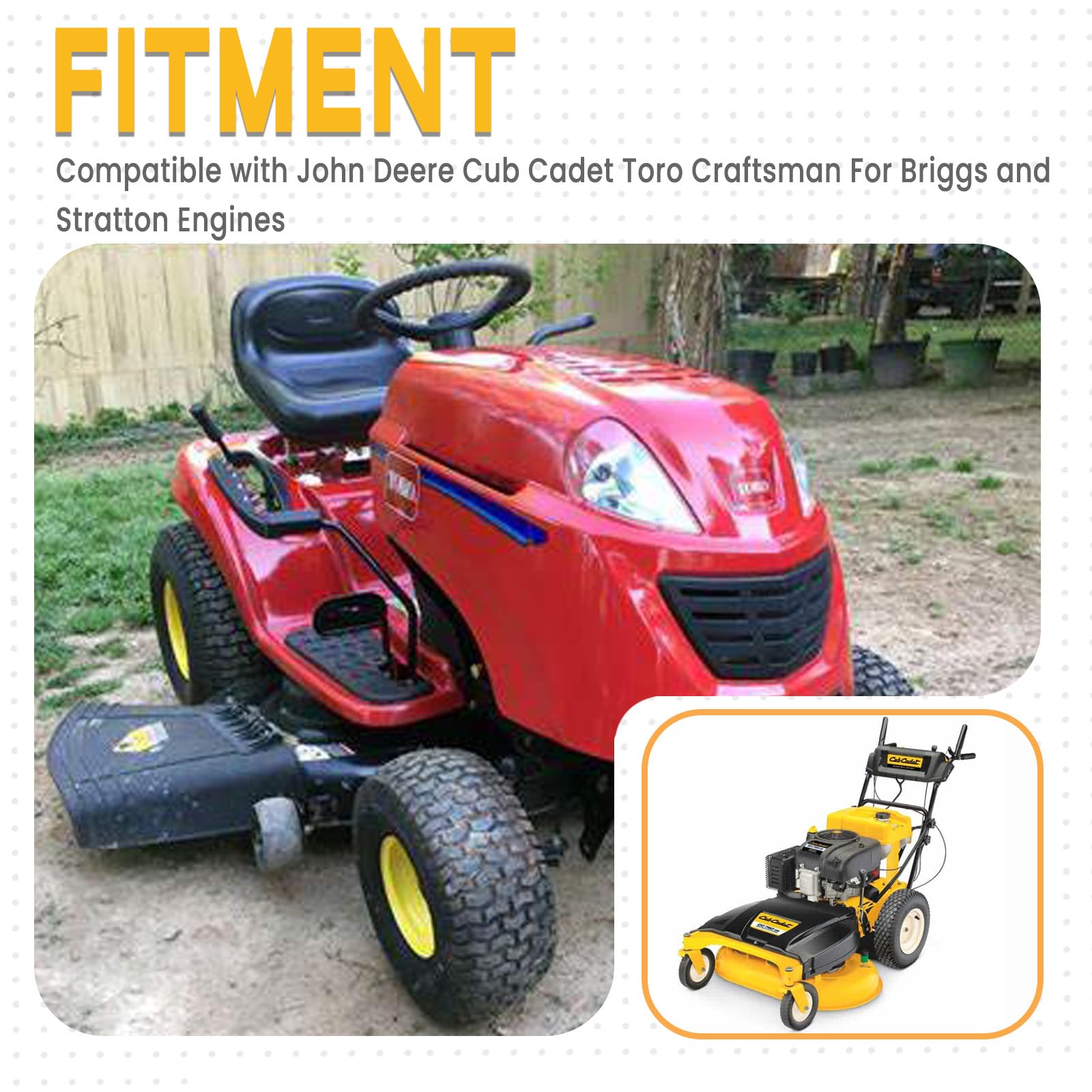 Chikia 592831 - Bobina de estator de alternador de repuesto para BS 696459 394890 393374 691185 797375 797182 691063 393800 Toro LX426 LX466 Cubcadet CC760 933 3E 9333 R Tractor cortacésped con