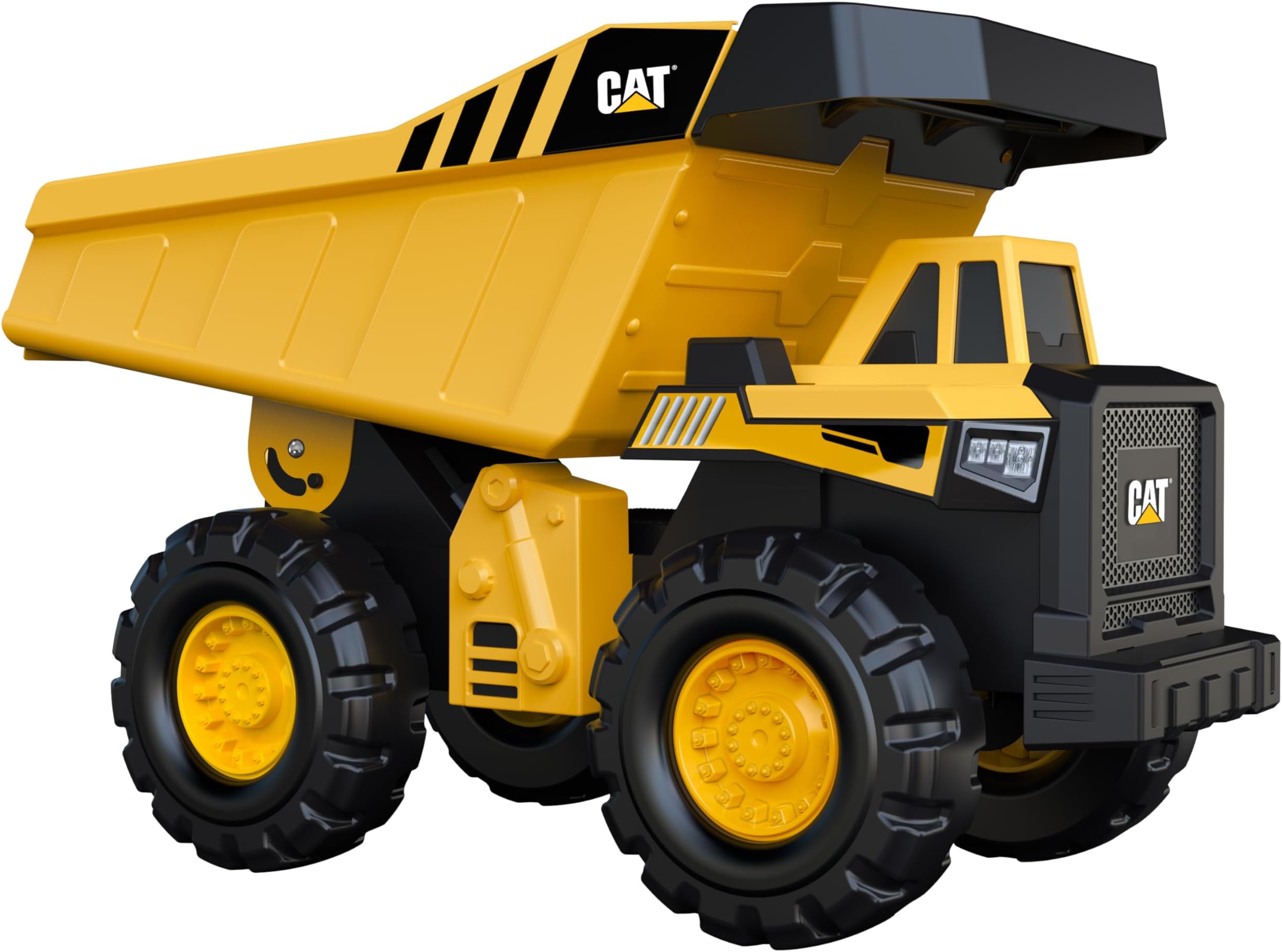 Caterpillar CAT Construction Toys, 16" Steel Toy Dump Truck - Ages 3+, Durable Steel & Plastic Construction, Working Dump Bin, EduCATional Toy For Kids.