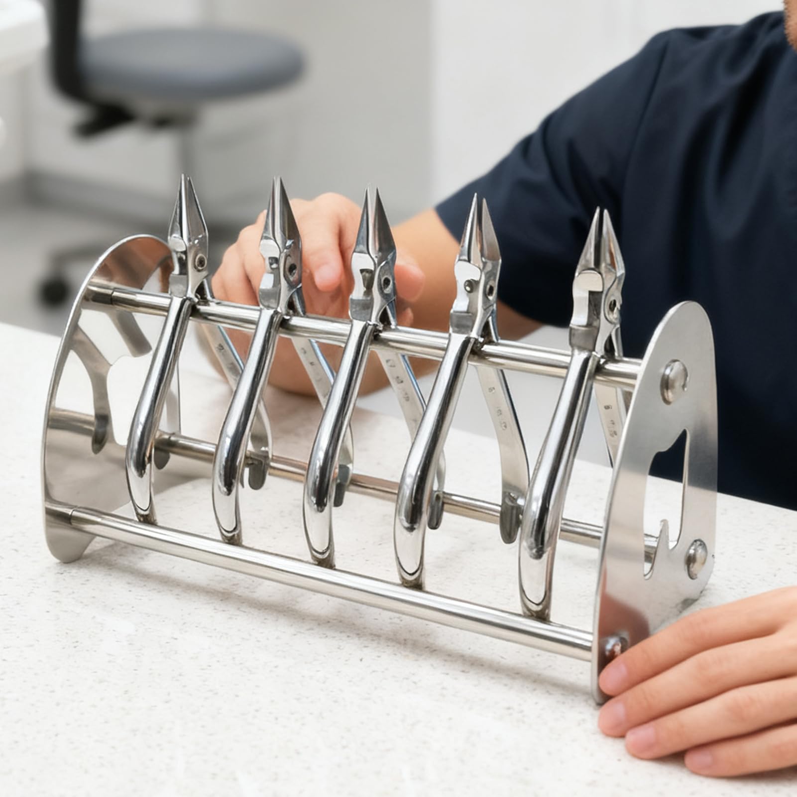 Soporte para alicates de ortodoncia, acero inoxidable, almacenamiento de herramientas