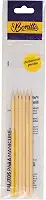 Palitos para Manicure com 6 Unidades, Pequeno, 604BT, Bonitta, Madeira, Bonitta