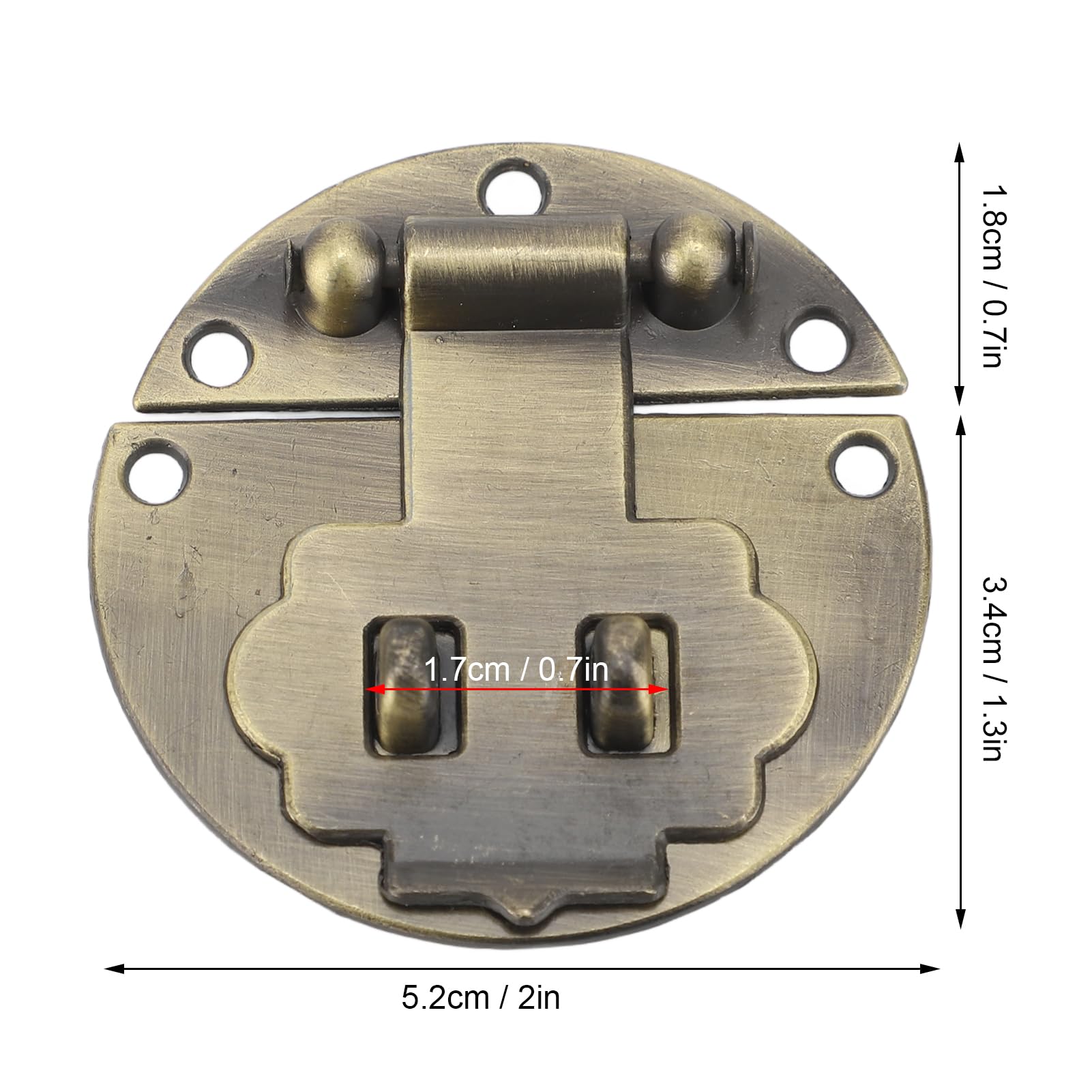 Zinc Alloy Hasp Latch and Padlock Set for Wooden Jewelry Boxes, Decorative Cabinets, Padlock Hasp Cabinet Latch Hardware Door Slide Latch Safety Packlock (7cm Bird Lock)