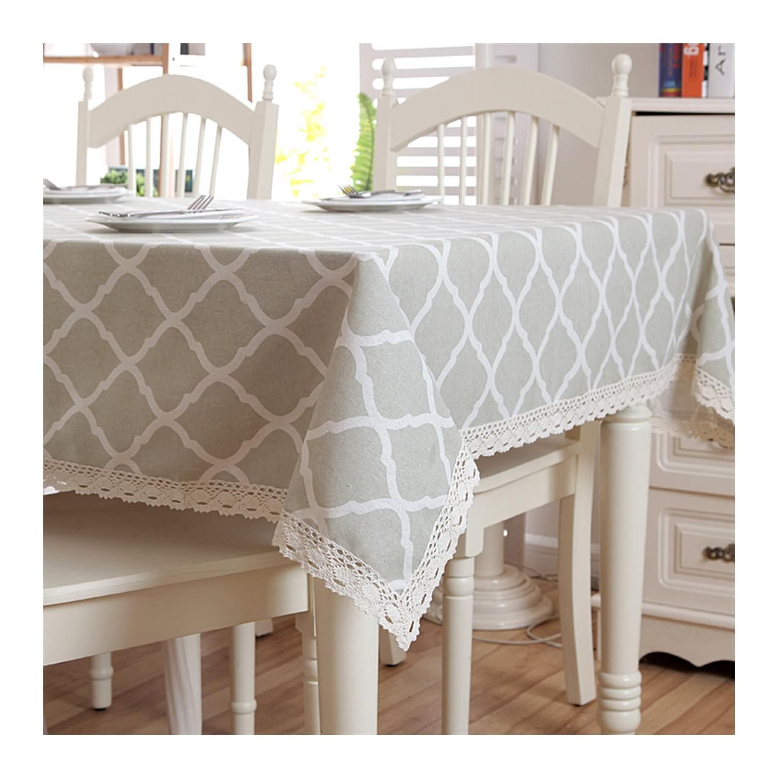FBHFSUIEF Table Cloth Rectangle,Tablecloth Polyester Cotton Tablecloths(130x180cm)